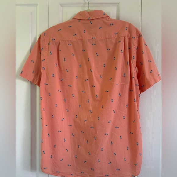 Hawker Rye Shirt Men's Shirt Pineapple Peach Short Sleeve - Large - Picture 4 of 7